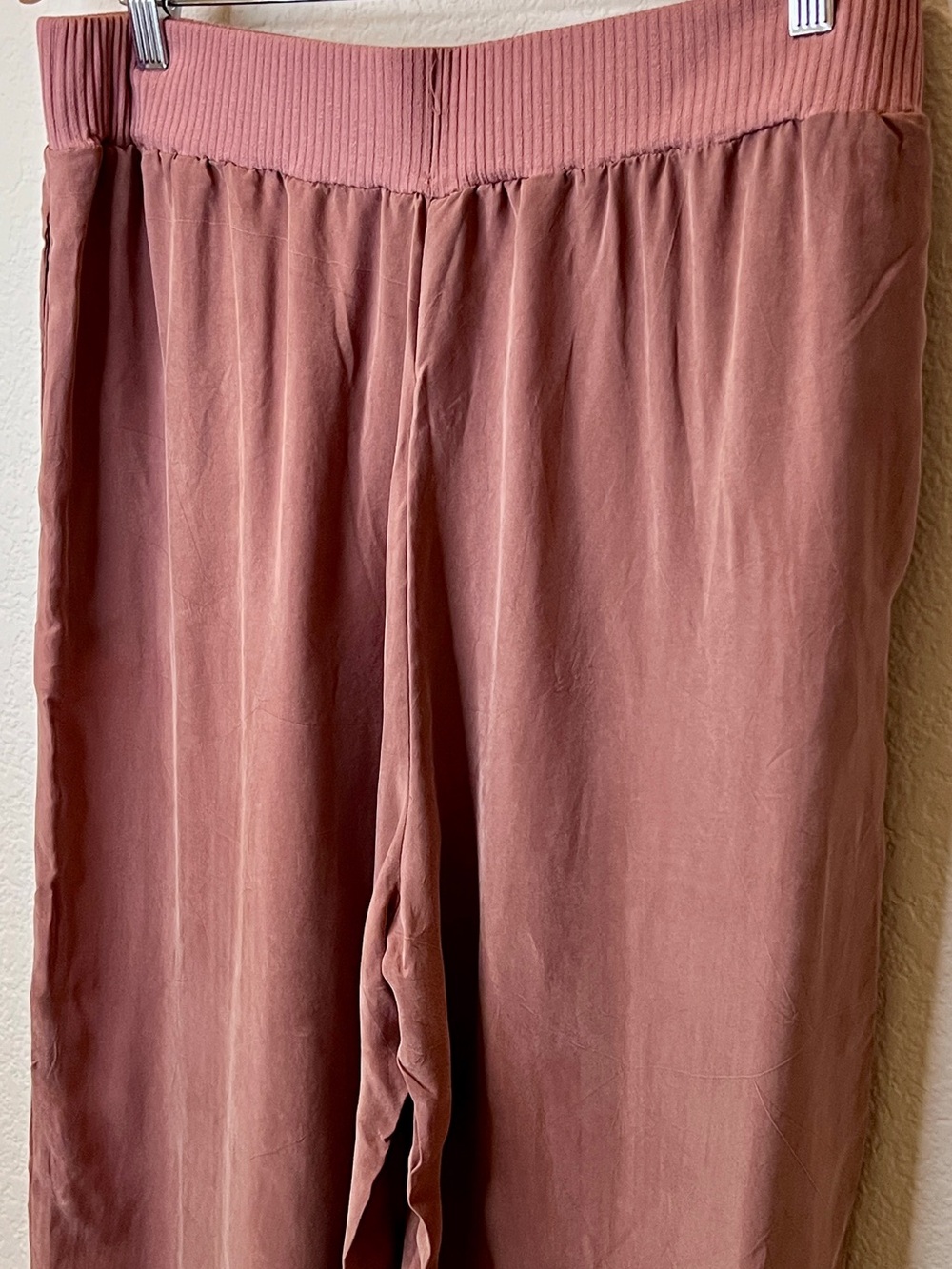 Amour Vert NWT Salice Mixed Cupro Wide Leg Pants Quartz Size XL - Picture 6 of 12